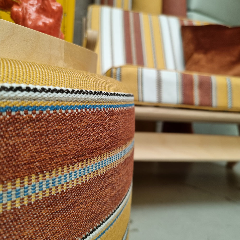 Linnenlook Inca stof in close-up